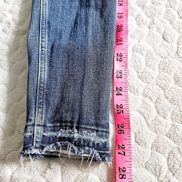 Madewell jeans high rise skinny 27 denim released distressed hem 4 - Picture 4 of 7